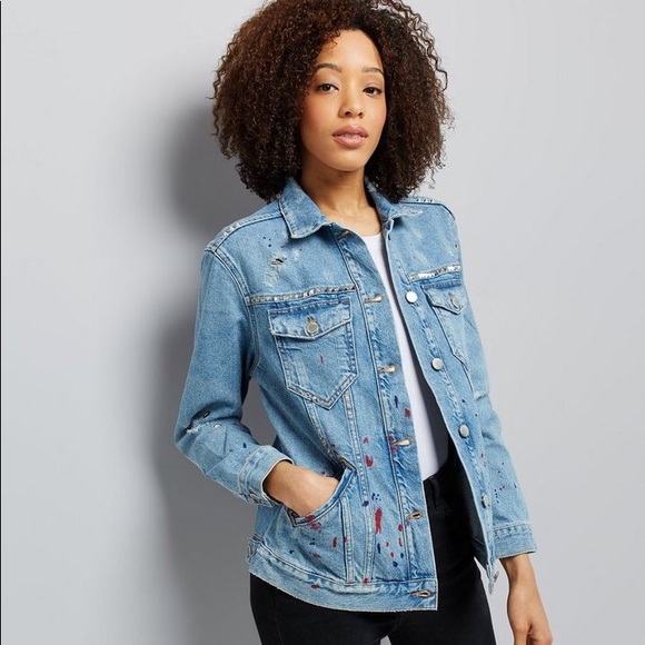 New Look Oversized Distressed Denim 